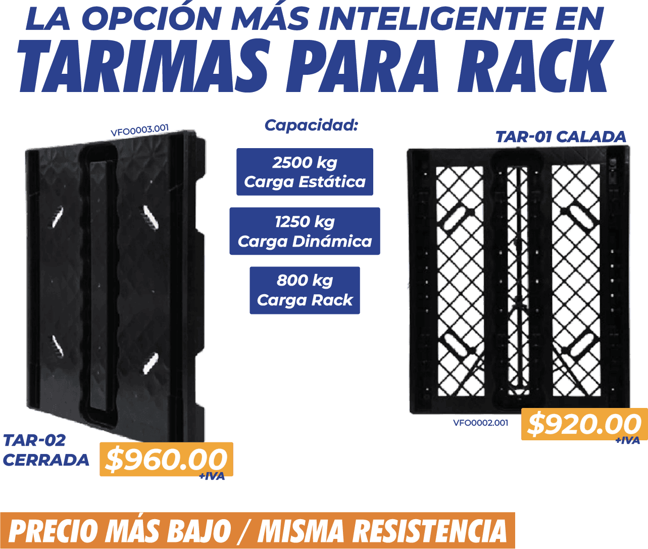tarimas para rack