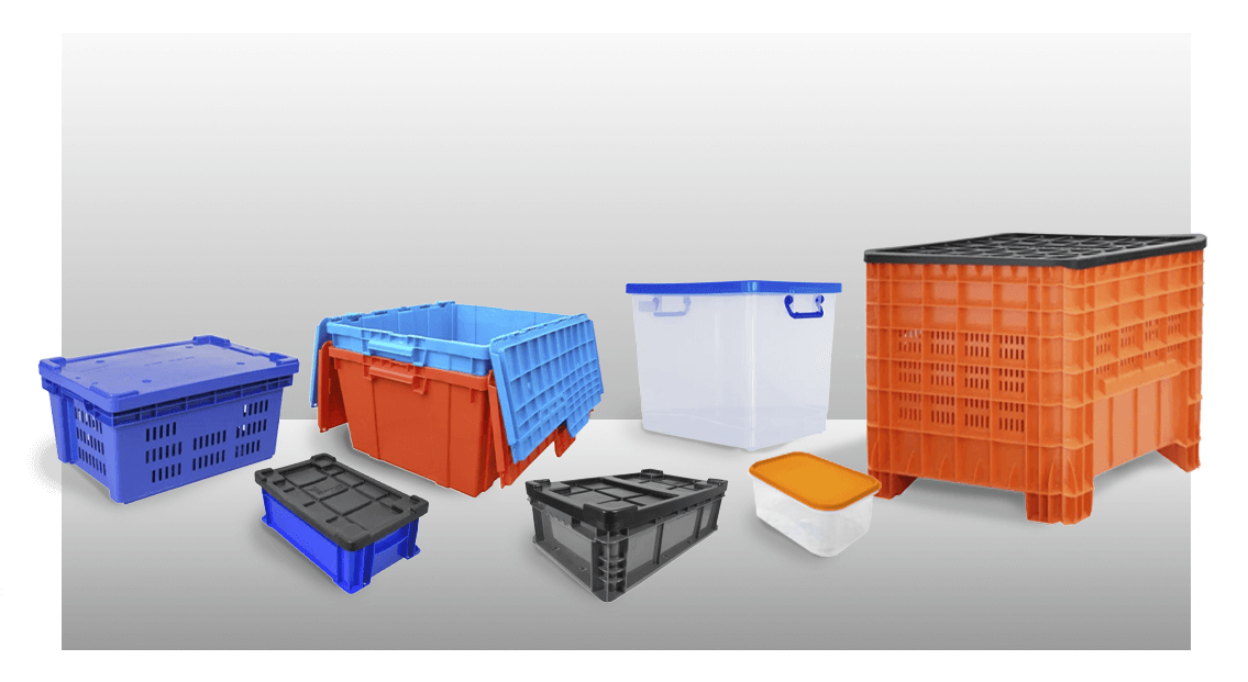 Cajas de plástico con tapa