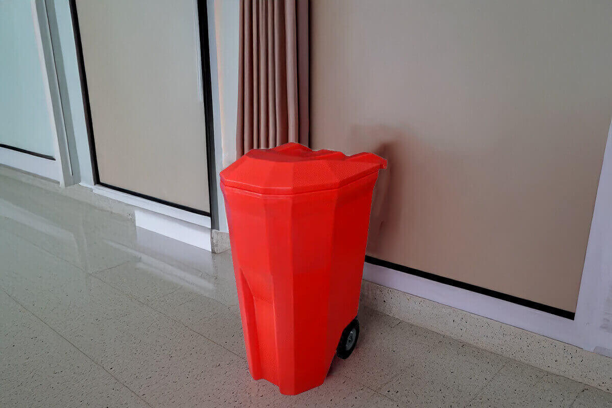 medidas de un contenedor de basura industrial